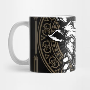 Bull Head With Classic Frame Ornaments Mug